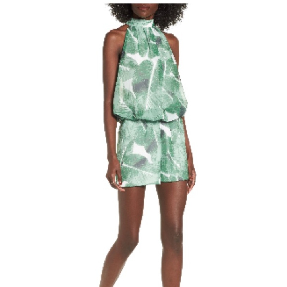 Bow Back Blouson Romper XS